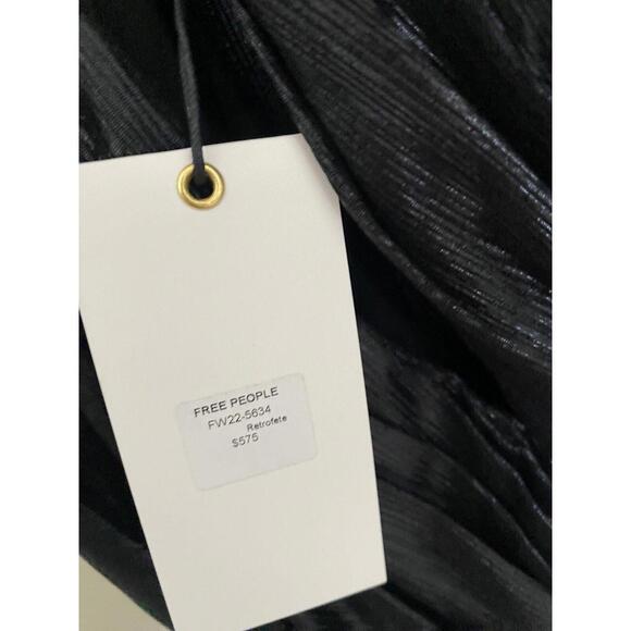 retrofete dress Womens Black Long one shoulder gown size XL $575 - Picture 5 of 9